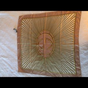 Gucci logo silk scarf